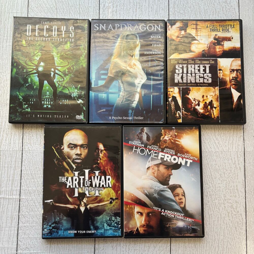 Action DVD Lot of 5 Movies Street Kings Homefront